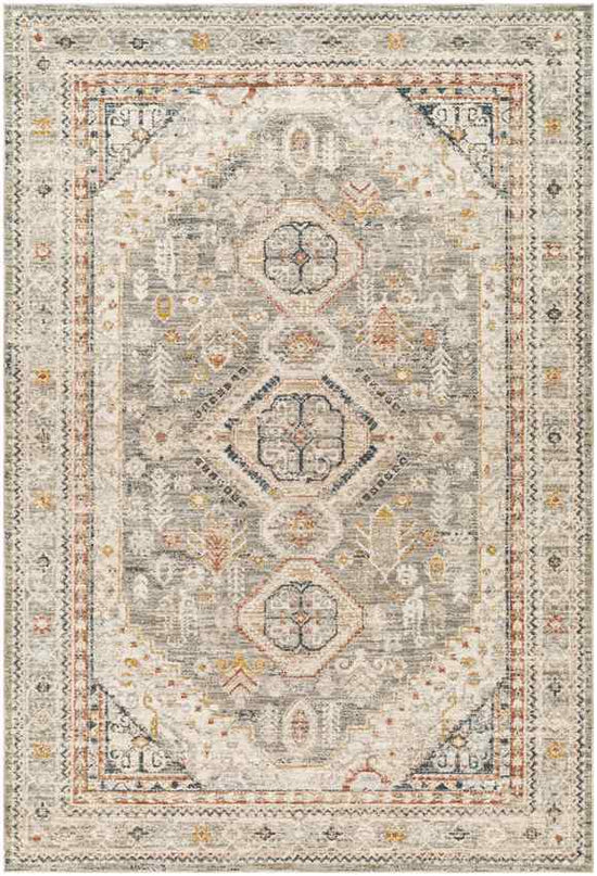 Leslieanne Traditional Rug, Medium Brown/Medium Gray