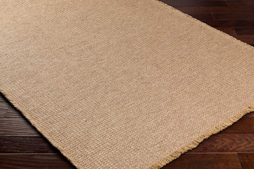 Hendy Solid & Border Rug, Brown