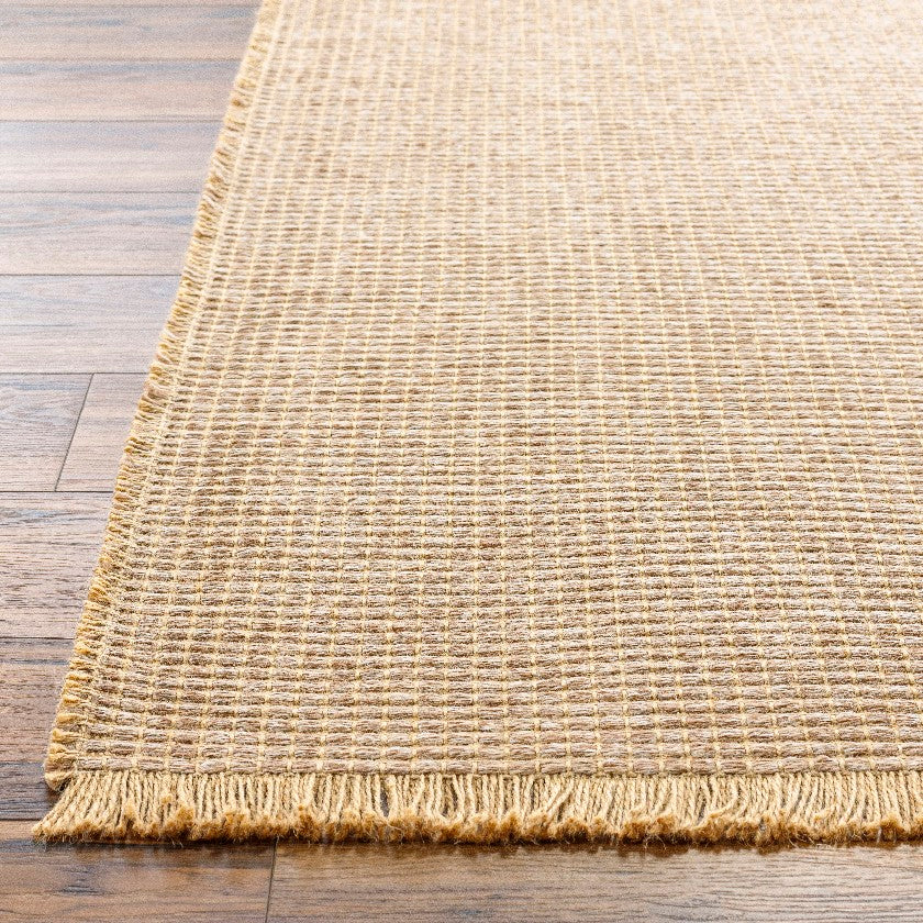 Hendy Solid & Border Rug, Brown