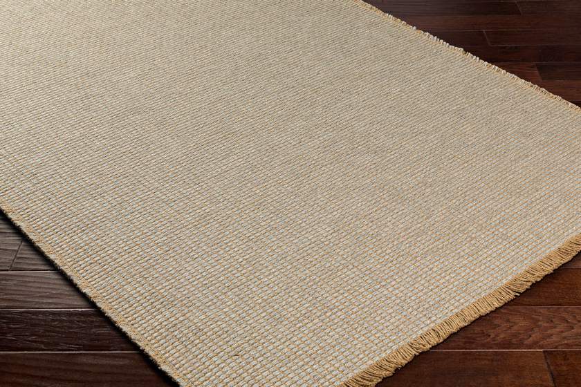 Hendy Solid & Border Rug, Gray