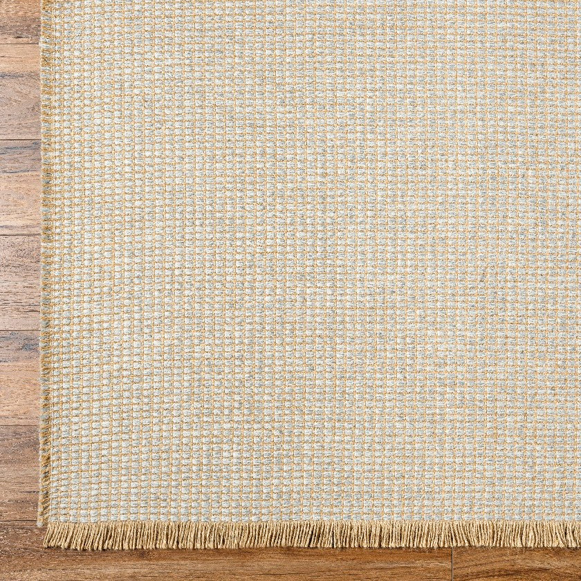 Hendy Solid & Border Rug, Gray