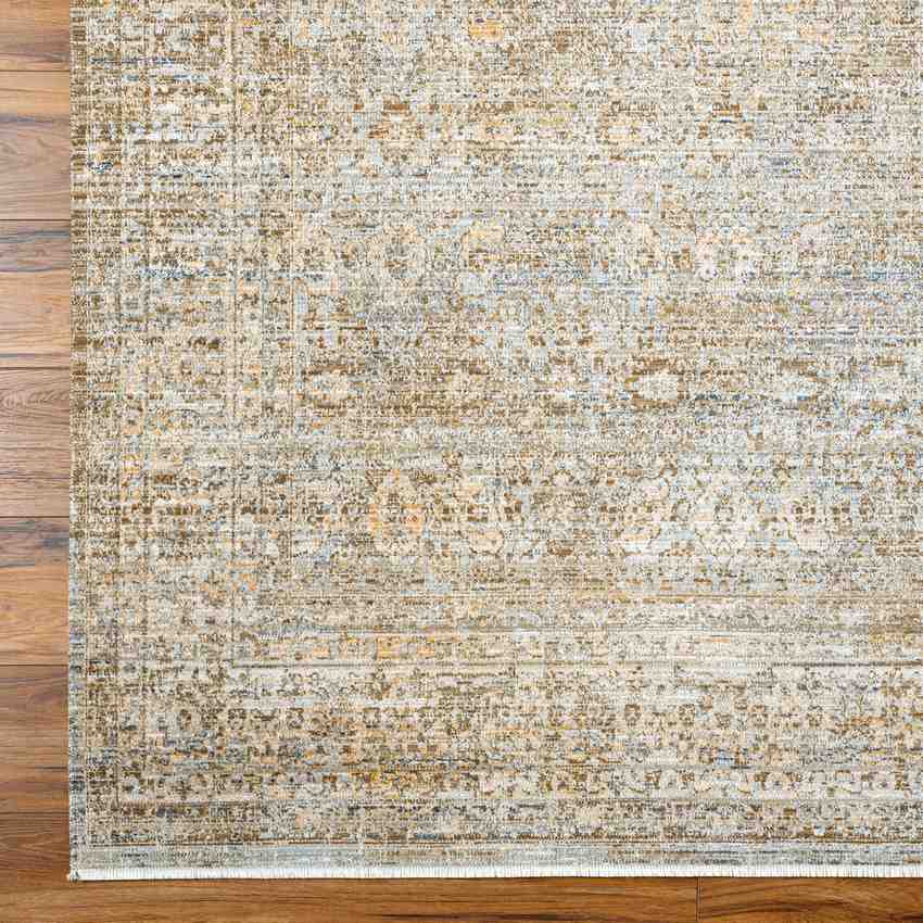 Moshe Traditional Washable Rug, Brown/Ivory