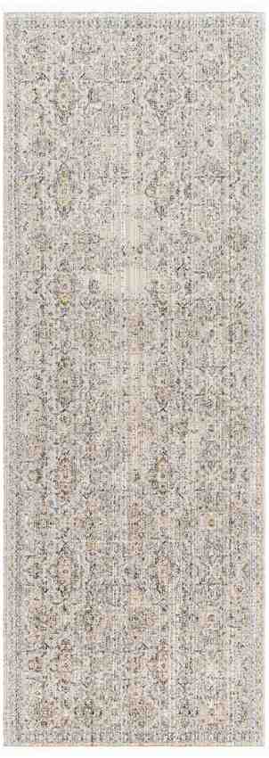 Radha Traditional Washable Rug, Dark Olive/Ivory