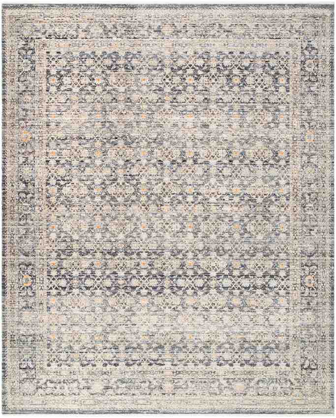 Leonel Traditional Washable Rug, Dark Blue