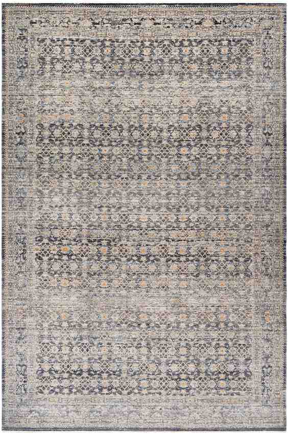 Leonel Traditional Washable Rug, Dark Blue