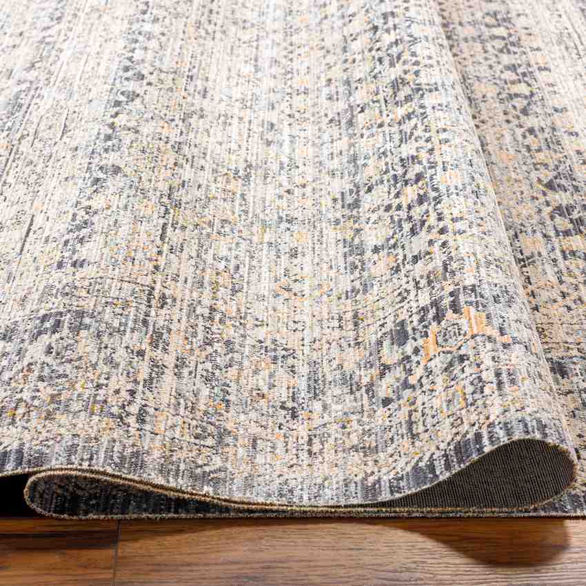 Leonel Traditional Washable Rug, Dark Blue