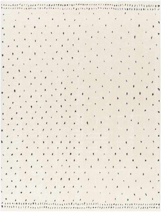 Monisha Modern Rug, Ivory/Black