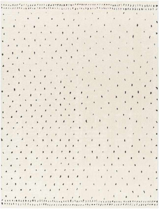 Monisha Modern Rug, Ivory/Black