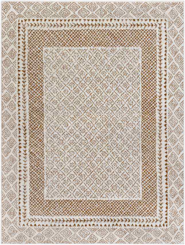 Vada Modern Rug, Ivory/Brown