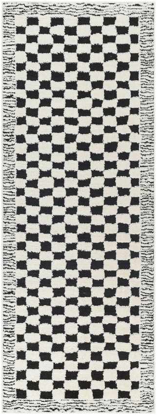 Zechariah Modern Rug, Ivory/Black