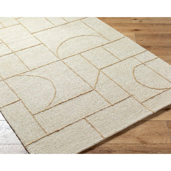 Tyerra Modern Rug, Light Beige