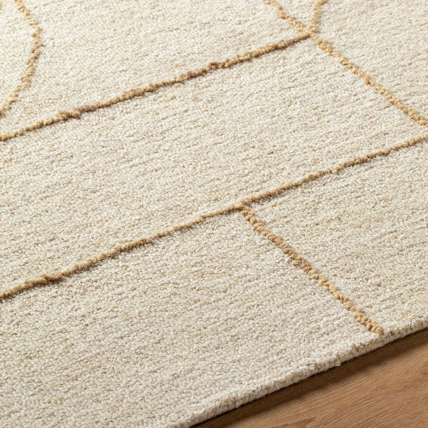 Tyerra Modern Rug, Light Beige