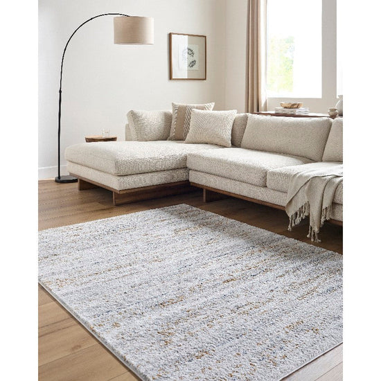 Sulma Solid & Border Rug, Light Gray