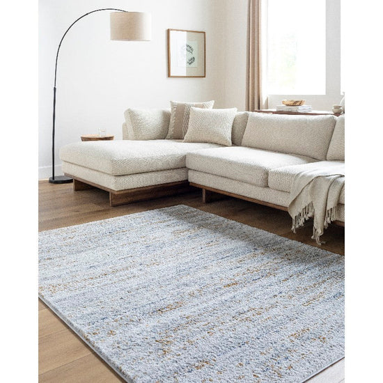 Sulma Solid & Border Rug, Light Gray