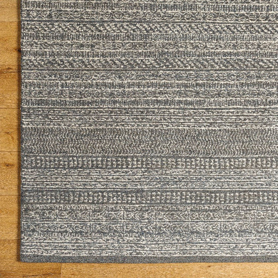 Melun Global Rug, Charcoal/Cream