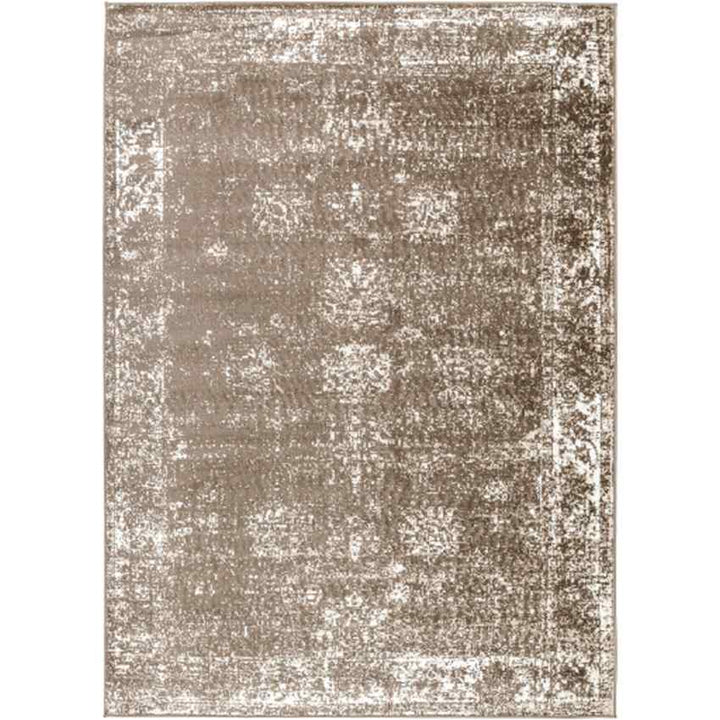 Yevette Traditional Area Rug, Dark Brown