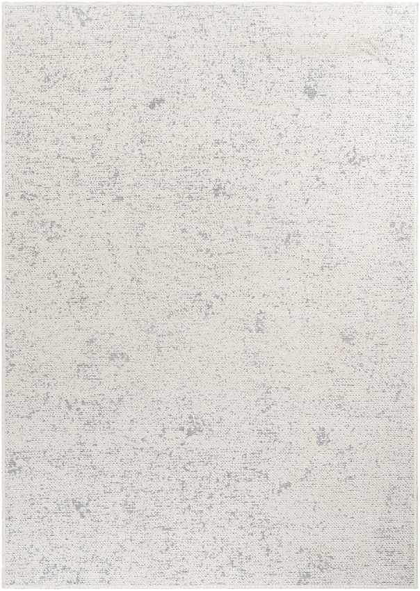 Tobey Solid & Border Washable Rug, Ivory