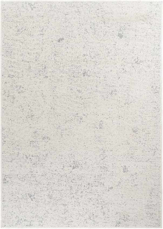 Tobey Solid & Border Washable Rug, Ivory