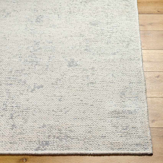 Tobey Solid & Border Washable Rug, Ivory