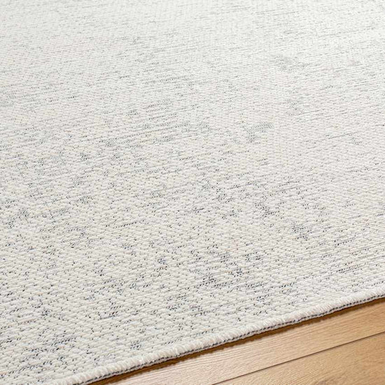 Tobey Solid & Border Washable Rug, Ivory