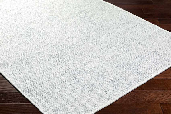 Tobey Solid & Border Washable Rug, White