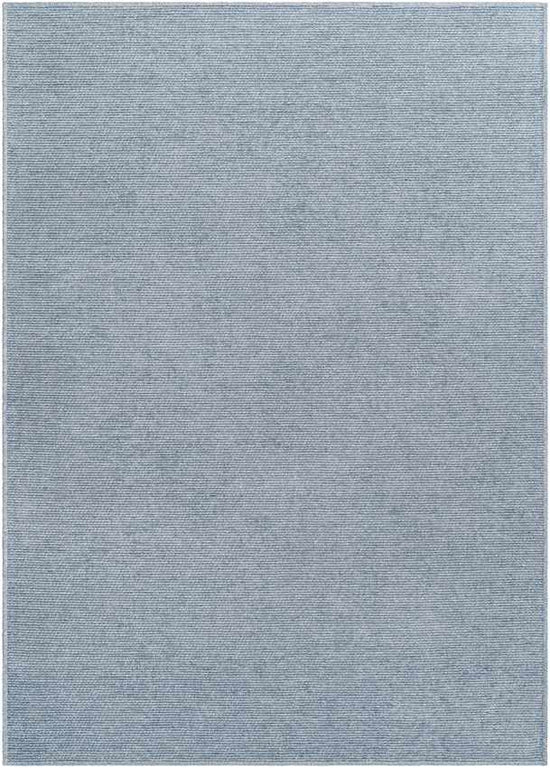 Tobey Solid & Border Washable Rug, Light Gray