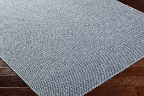 Tobey Solid & Border Washable Rug, Light Gray