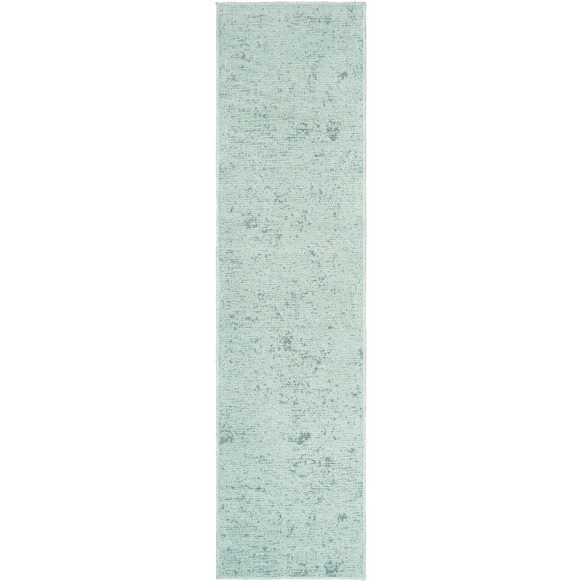 Tobey Solid & Border Washable Rug, Seafoam