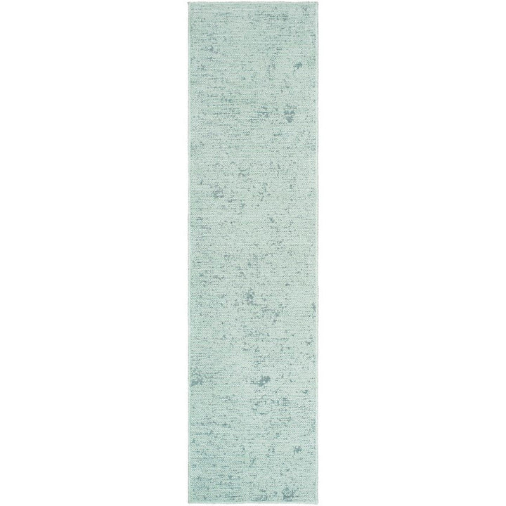 Tobey Solid & Border Washable Rug, Seafoam