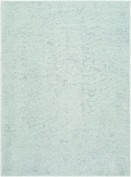 Tobey Solid & Border Washable Rug, Seafoam