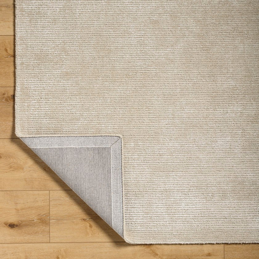 Jett Solid & Border Rug, Light Brown