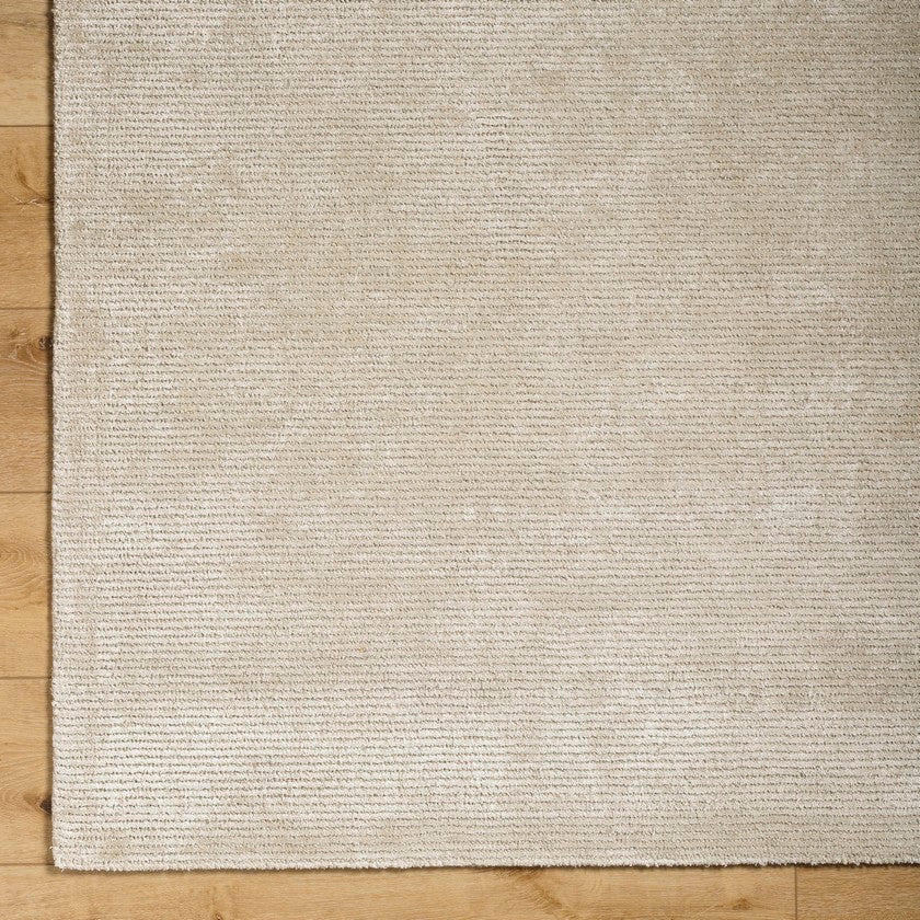 Jett Solid & Border Rug, Light Brown