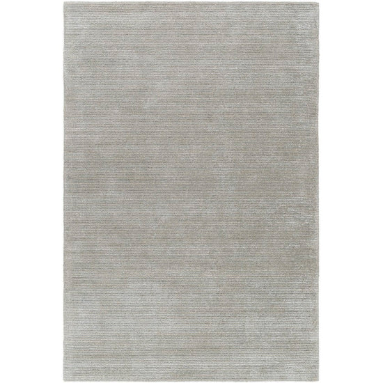 Jett Solid & Border Rug, Medium Gray