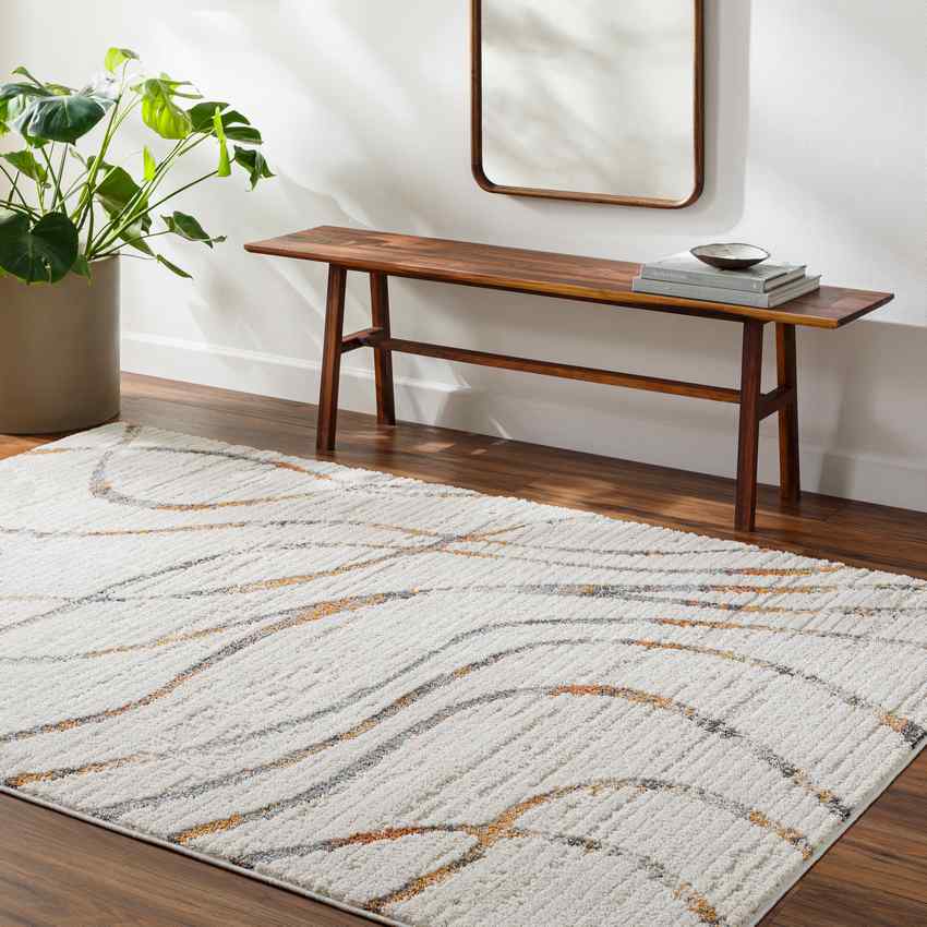 Nakeia Modern Rug, Light Beige