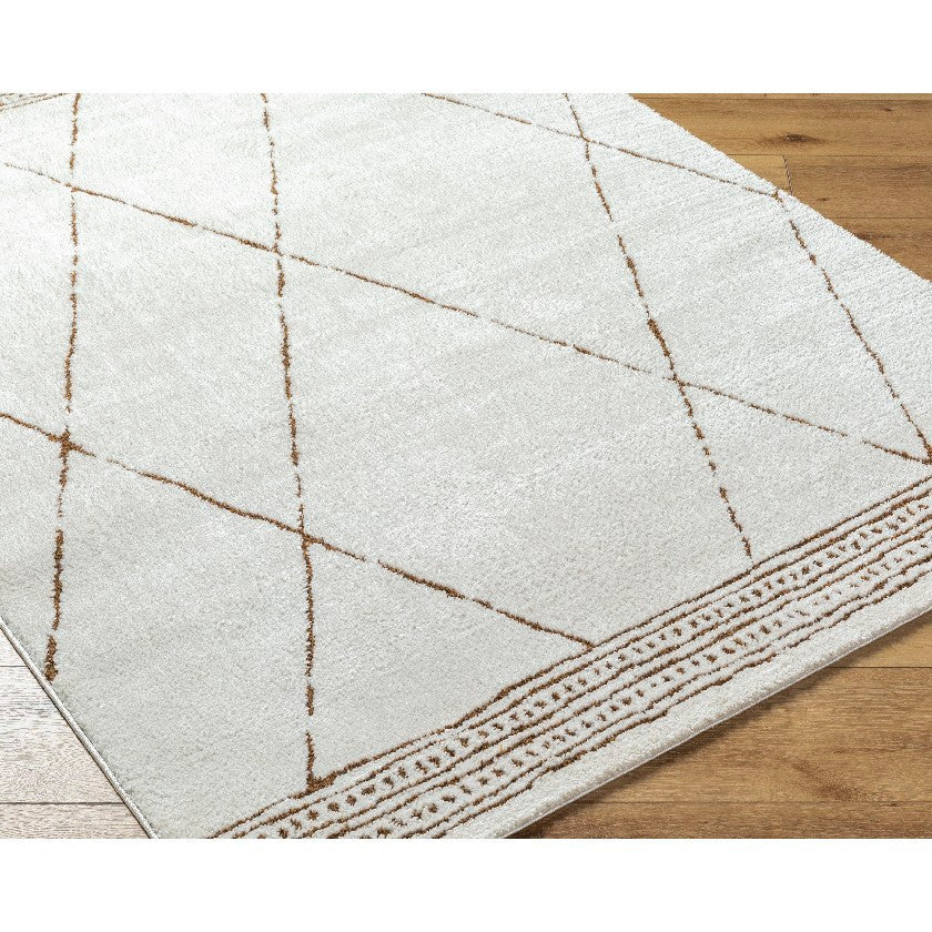 Gaetano Modern Rug, Ivory/Brown