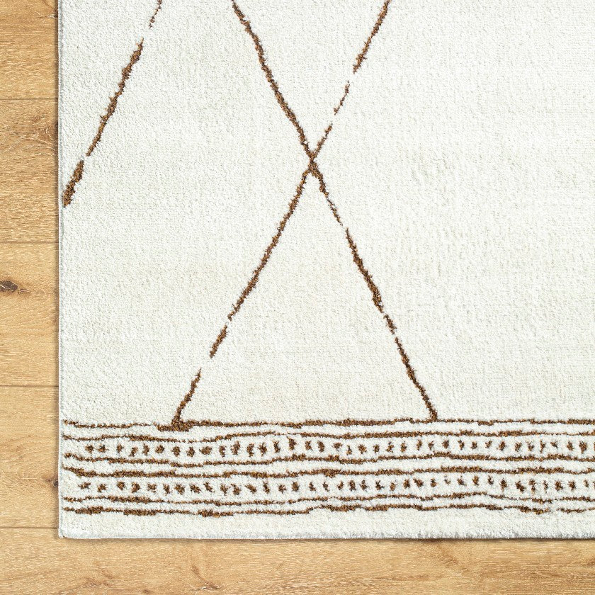 Gaetano Modern Rug, Ivory/Brown