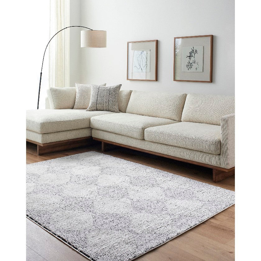 Javonne Modern Rug, Ivory/Black