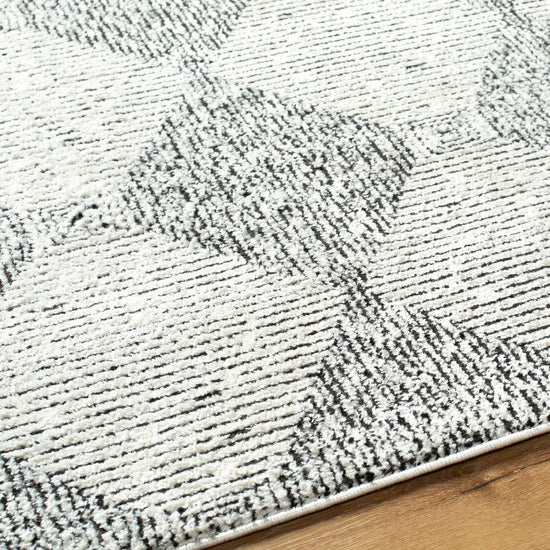 Javonne Modern Rug, Ivory/Black