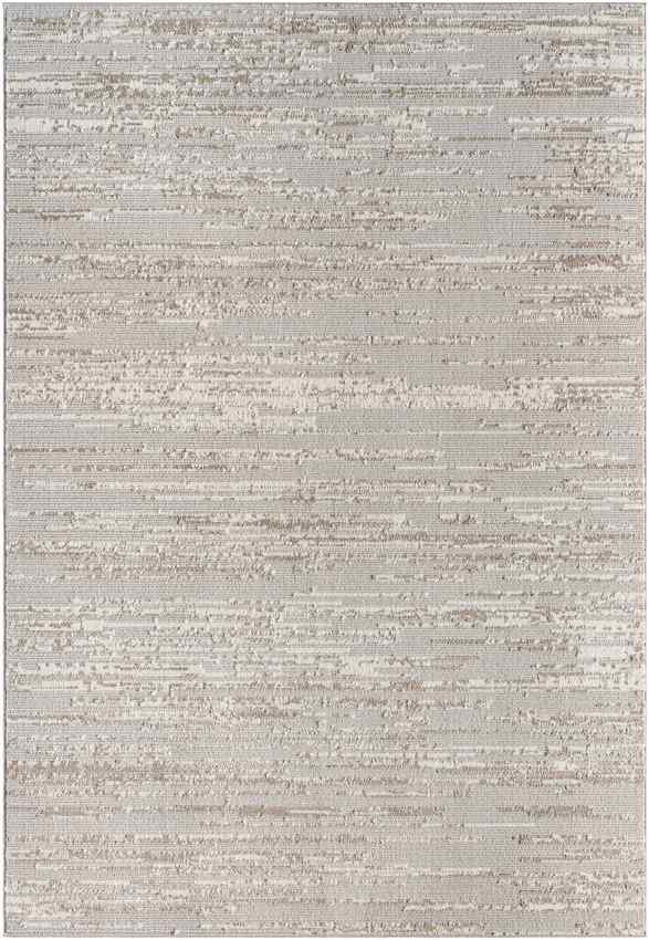 Shakinah Modern Area Rug, Dark Brown/Light Gray