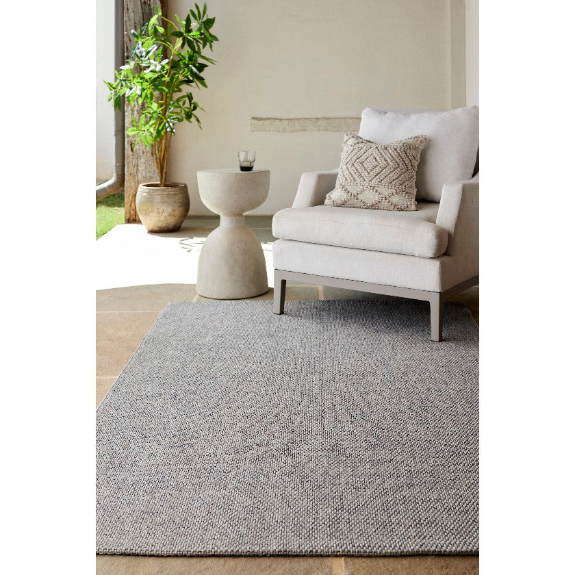 Travious Solid & Border Rug, Ash