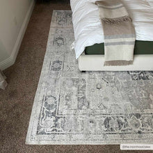 Load image into Gallery viewer, Akram Cream &amp; Antrasit Washable Area Rug
