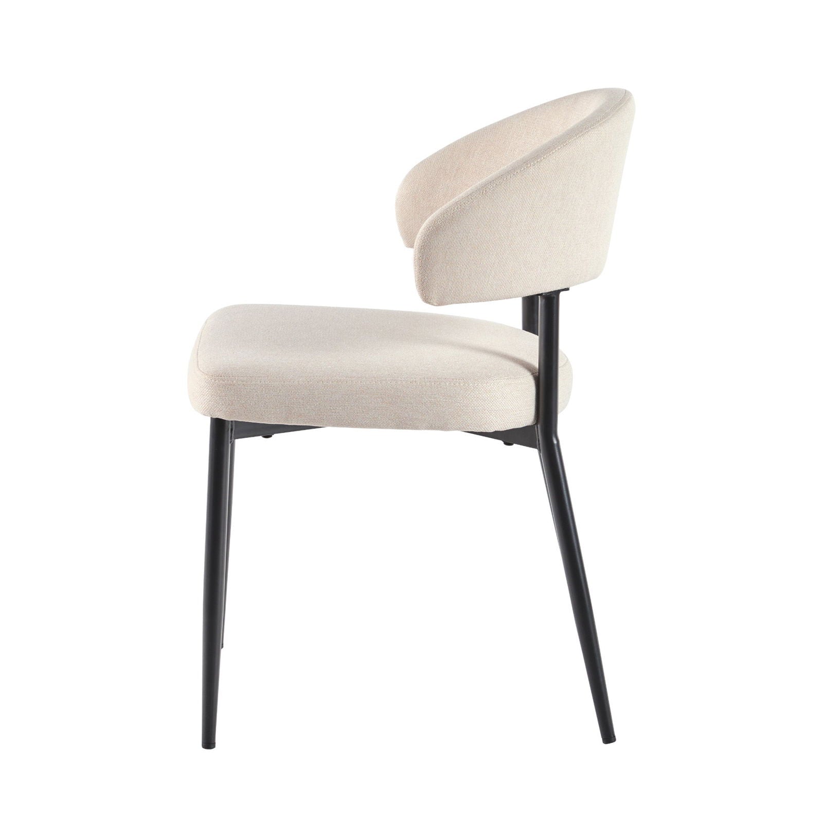 Alexis Modern Curved Back Upholstered Dining Chair, set of 2 - Mac & Mabel