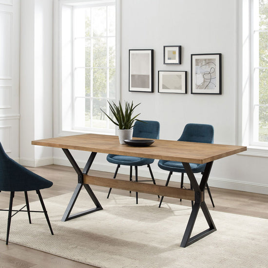 Amherst X Leg Dining Table - Mac & Mabel