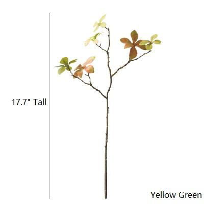 Artificial Faux Small Japanese Zen Leaf Stem 18" Tall - Mac & Mabel