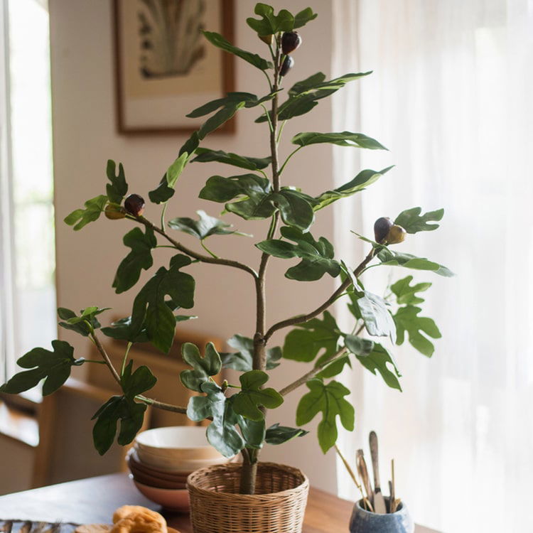 Artificial Silk Fig Tree In Pot - Mac & Mabel