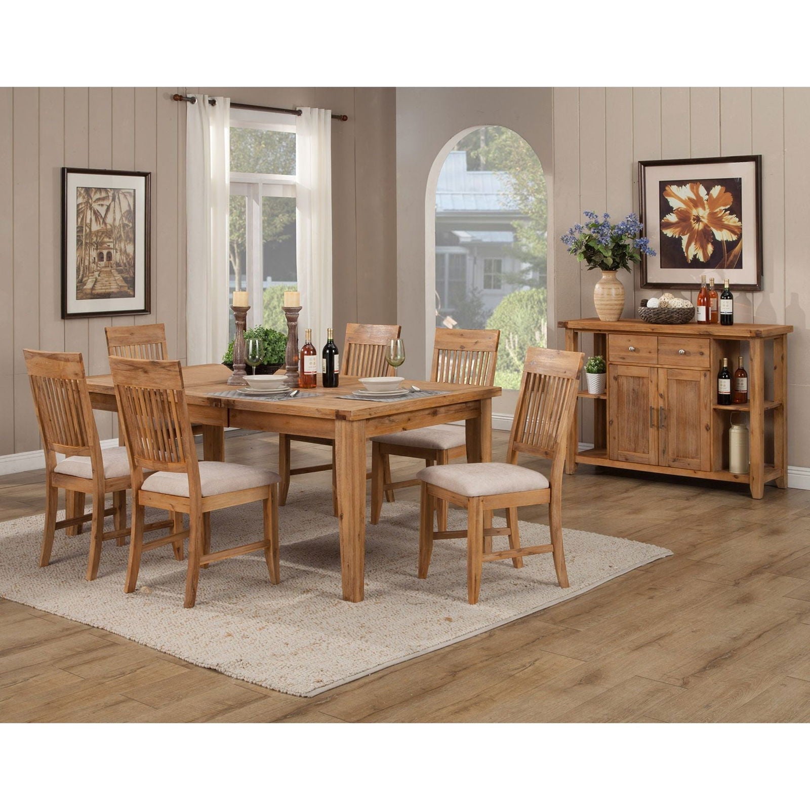 Aspen Extension Dining Table, Antique Natural - Mac & Mabel