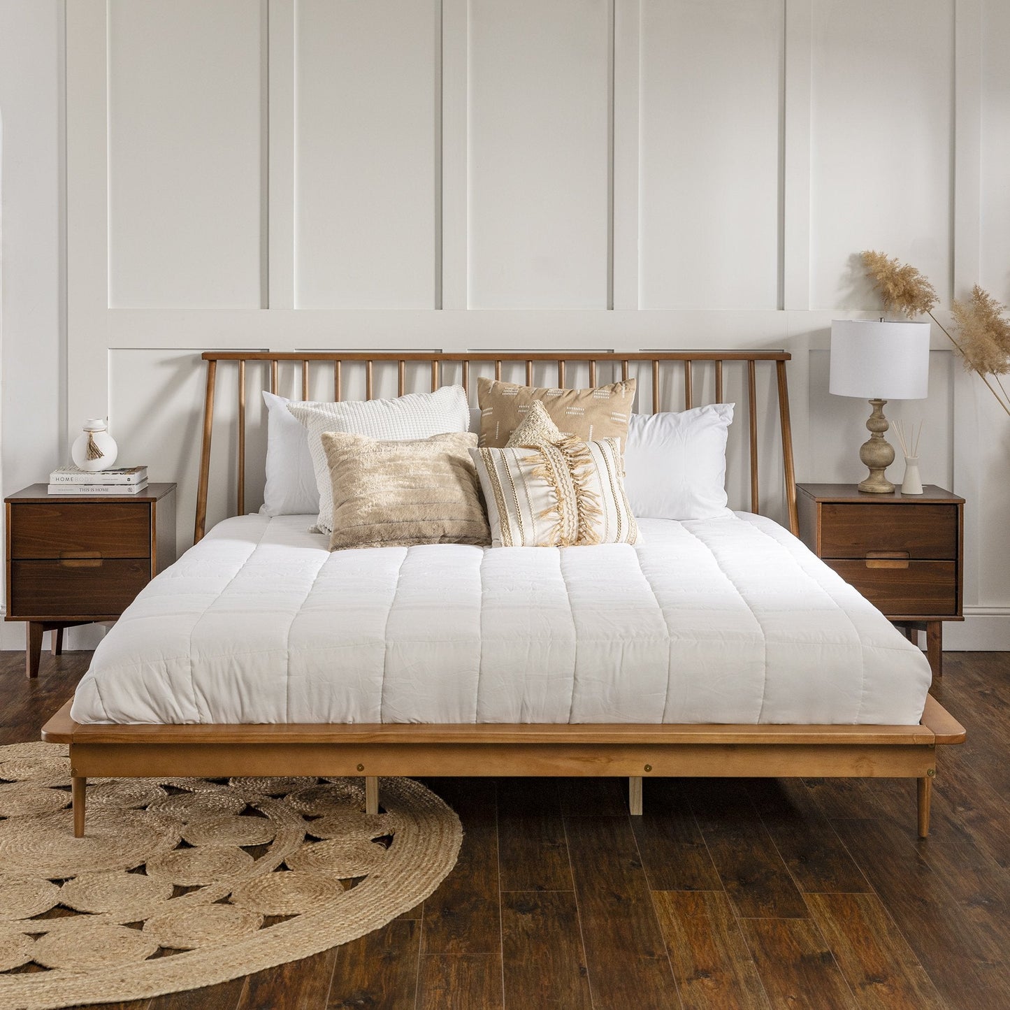 Spindle Back Solid Wood Beds