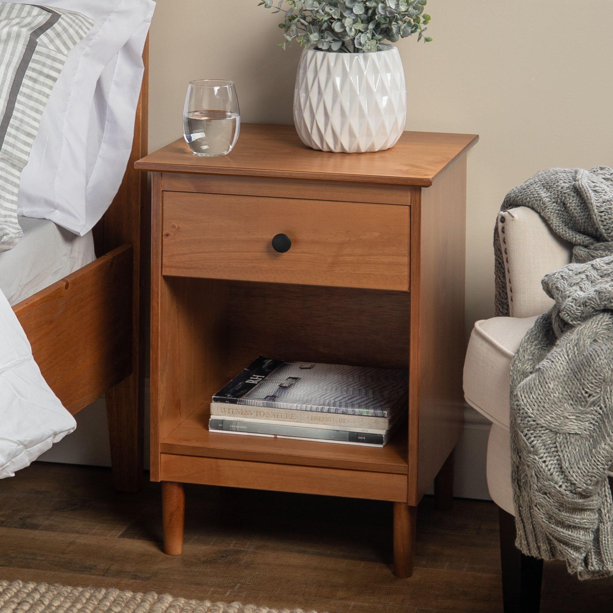 Spencer Solid Wood Transitional Nightstand