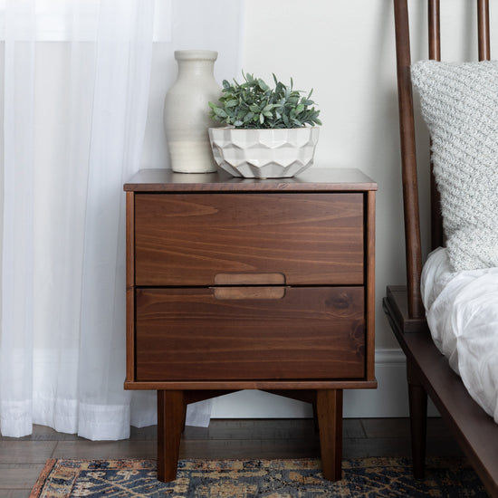 Sloane Mid Century Modern Solid Wood Nightstand