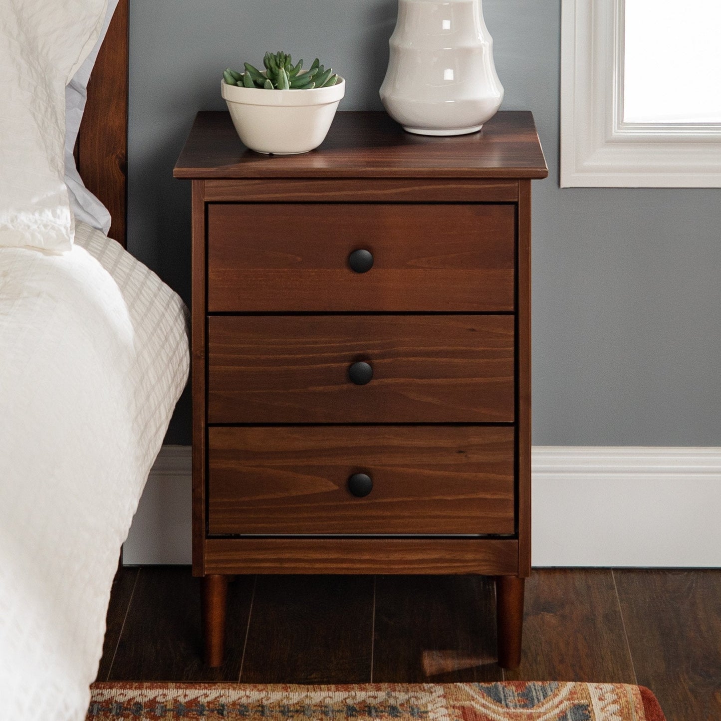 Spencer Solid Wood Transitional Nightstand